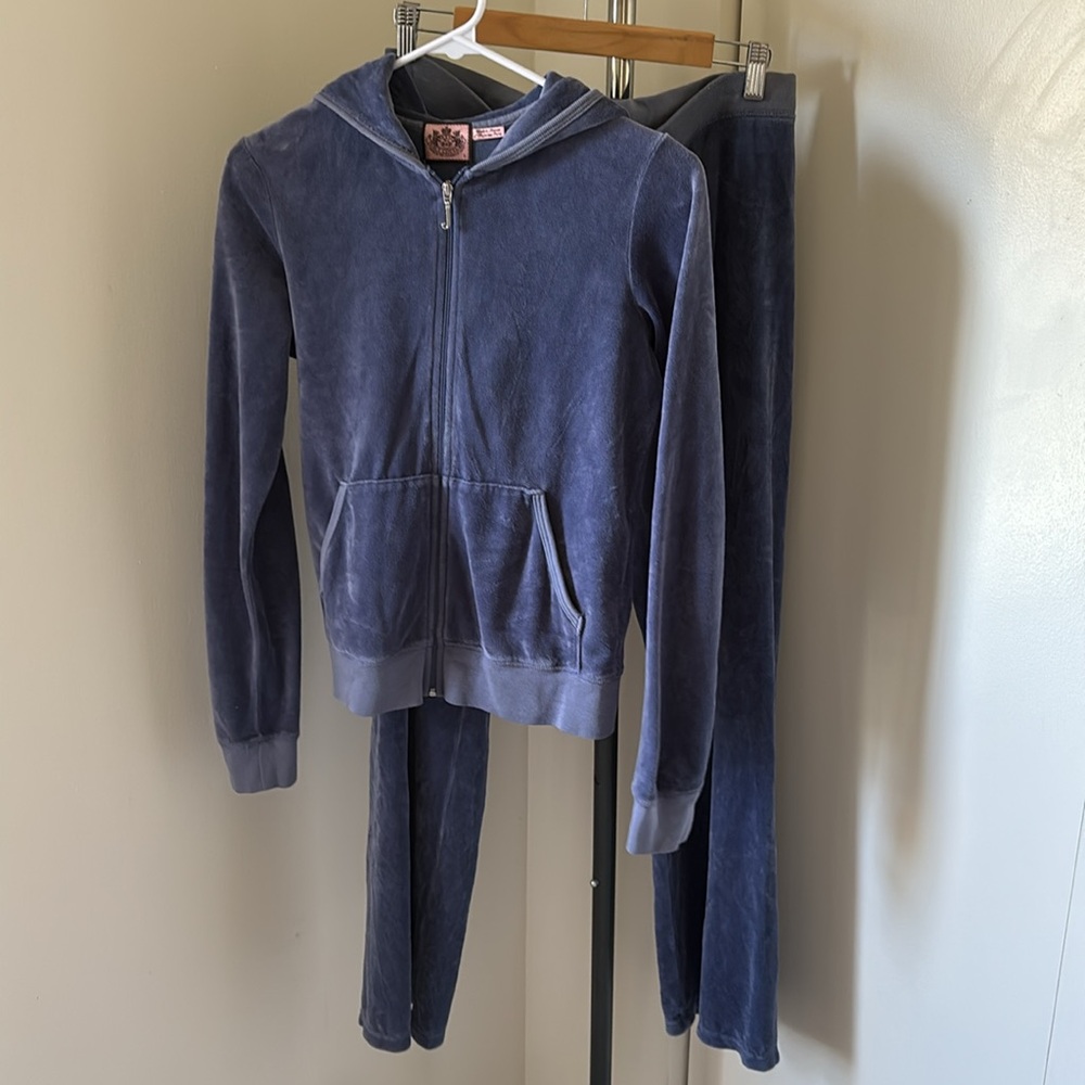 EUC Juicy Couture blue tracksuit